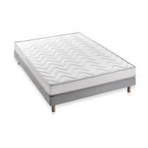 DEKO DREAM Ensemble Memoflex Matelas 140 x 190 cm + sommier - 5 zones