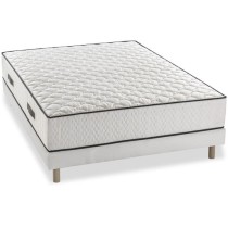 Ensemble Matelas + sommier 140x200cm - Ressorts - 7 zones de confort -