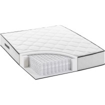 Ensemble matelas + sommier 140 x 190 cm - Ressorts - 7 zones - 27 cm -