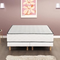 Ensemble matelas 180x200 cm + sommiers 2x90x200 cm - Ressorts ensaché