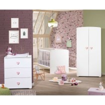 Lit évolutif - 140x70cm - Babyprice Basic - En bois blanc