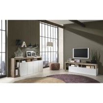 Buffet MAESTRO - Panneaux de particules - Effet Bois Vintage et blanc