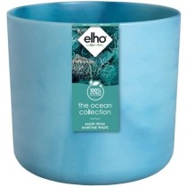 Pot de fleurs ronde ELHO The Ocean Collection - Bleu - Ø 22 x H 20 cm