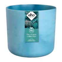 Pot de fleurs ronde ELHO The Ocean Collection - Bleu - Ø 22 x H 20 cm