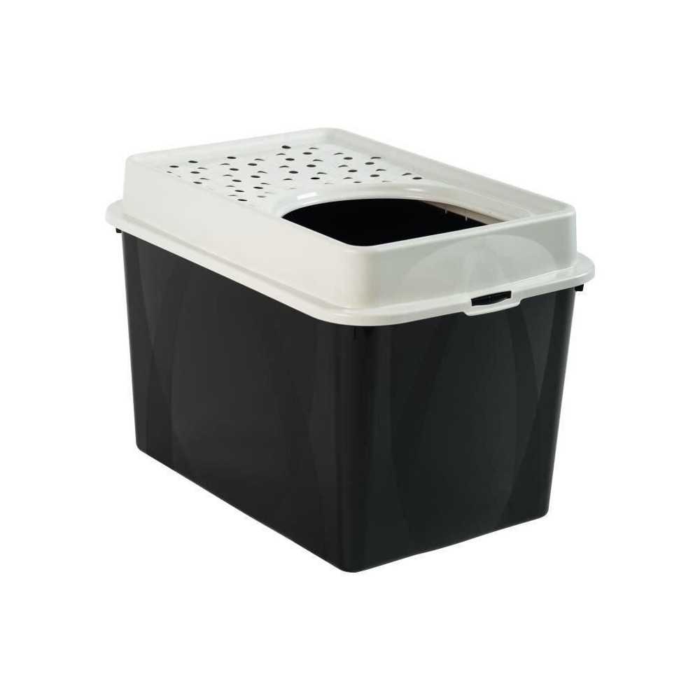 Maison de toilette TOP 50l - Noire (PP Recyclé) - 57,2 x 39,3 x 40,4