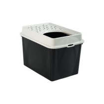 Maison de toilette TOP 50l - Noire (PP Recyclé) - 57,2 x 39,3 x 40,4