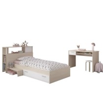 PARISOT Chambre enfant complete Tete de lit + lit + bureau - Style con