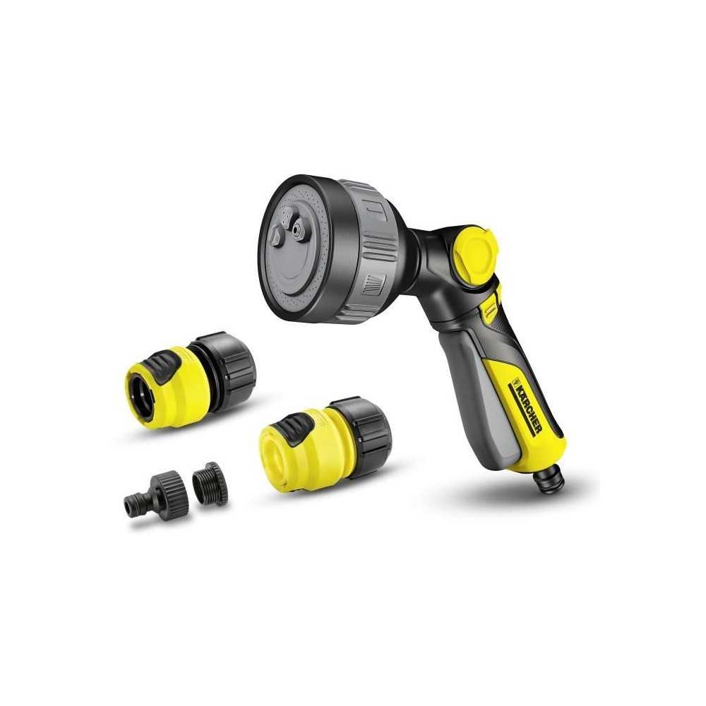 Kit de pistolet d'arrosage multifonctions KARCHER - 4 formes de jets