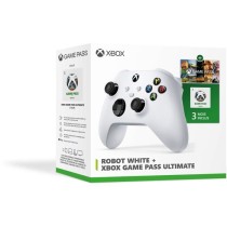 Microsoft Xbox - Manette sans fil Xbox Robot White + Xbox Game Pass Ul