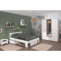 Chambre complete adulte - DREAM - Lit 140x190/200 cm + 2 chevets + arm