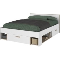 Chambre complete adulte - DREAM - Lit 140x190/200 cm + 2 chevets + arm