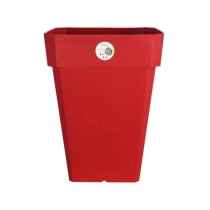 RIVIERA Pot carré Soleilla en plastique 39x39x53cm - 49l - Rouge