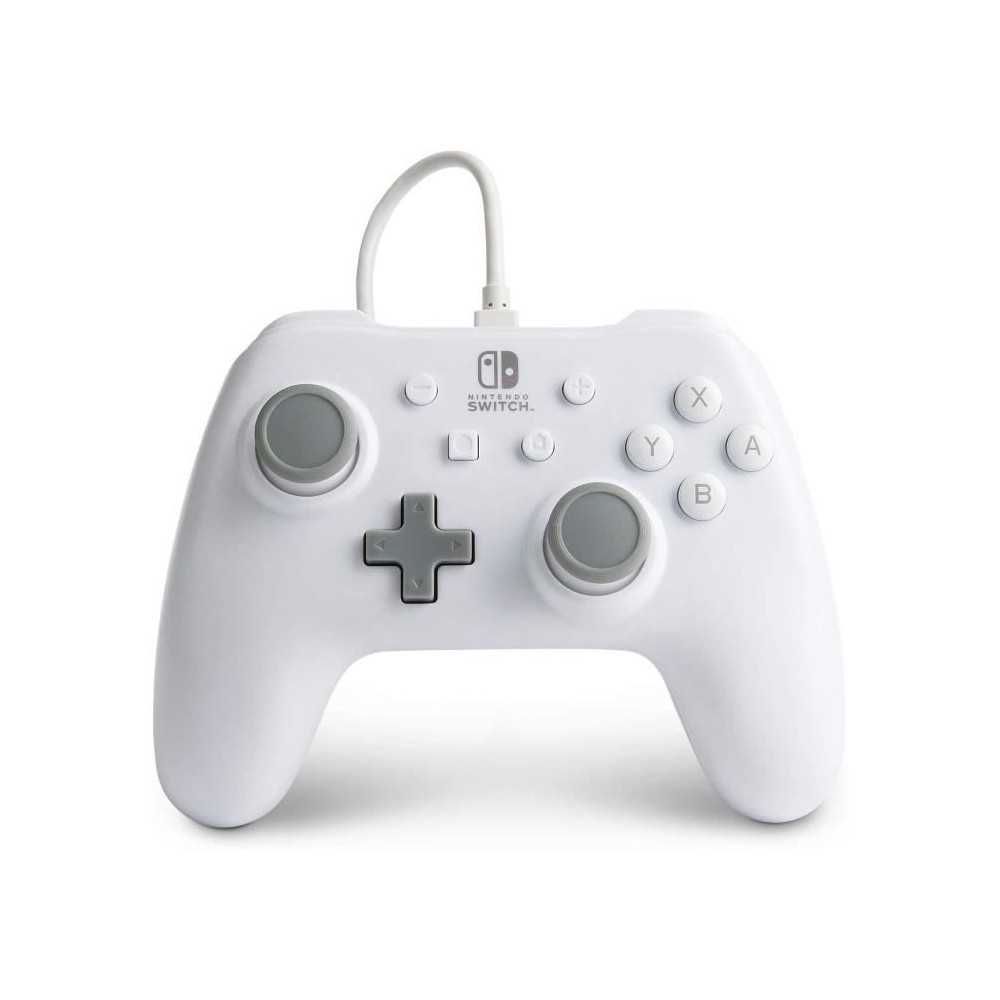 Manette Filaire - POWER A - Nintendo Switch - Blanc