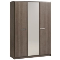 PARISOT Chambre complete adulte - Contemporain - Décor noyer silver -