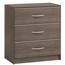 PARISOT Chambre complete adulte - Contemporain - Décor noyer silver -