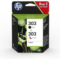 Cartouches d'encre HP 303 - Pack de 2 - Noir et Couleurs - 3YM92AE - E