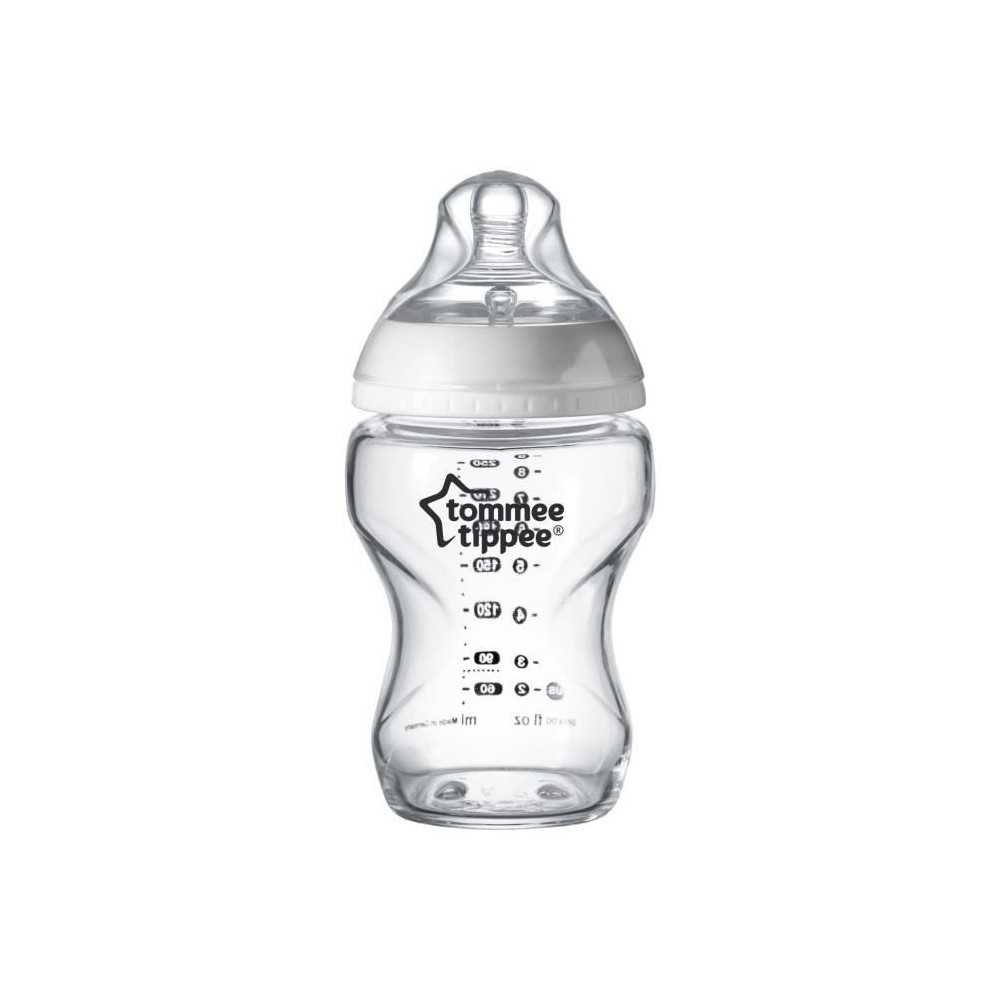 TOMMEE TIPPEE Biberon en Verre Closer to Nature, 250ml