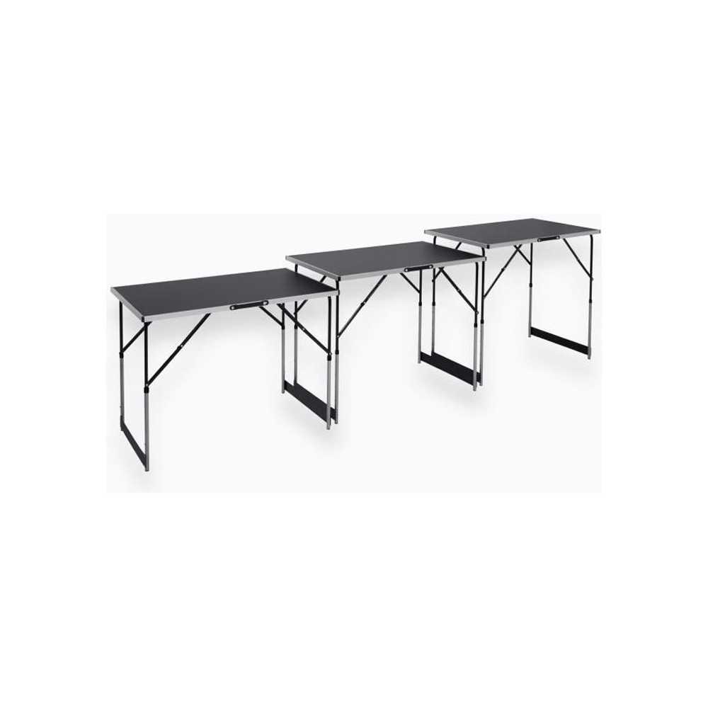 Lot de 3 tables a tapisser - MEISTER - Tables multifonctions - En alum