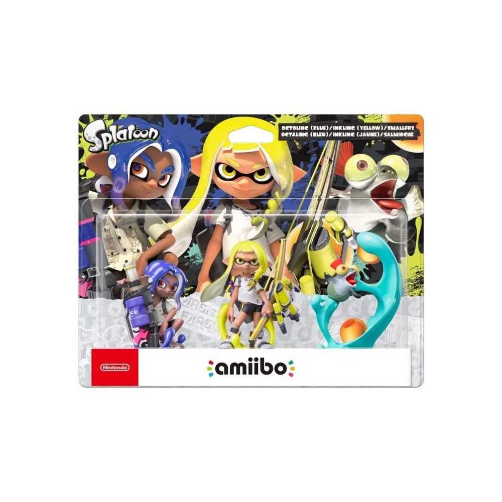 Figurine Amiibo - Octaling, Inkling & Salmioche • Collection Splatoo