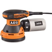 AEG - Ponceuse excentrique 125 mm 300 W, 14000 a 24000 osc/min, sac a