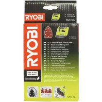 RYOBI - Assortiment 10 abrasifs auto-agrippants 140x100 pour ponceuse