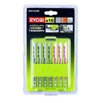 RYOBI - Coffret 10 lames baionnettes scie sauteuse bois - plastique (6