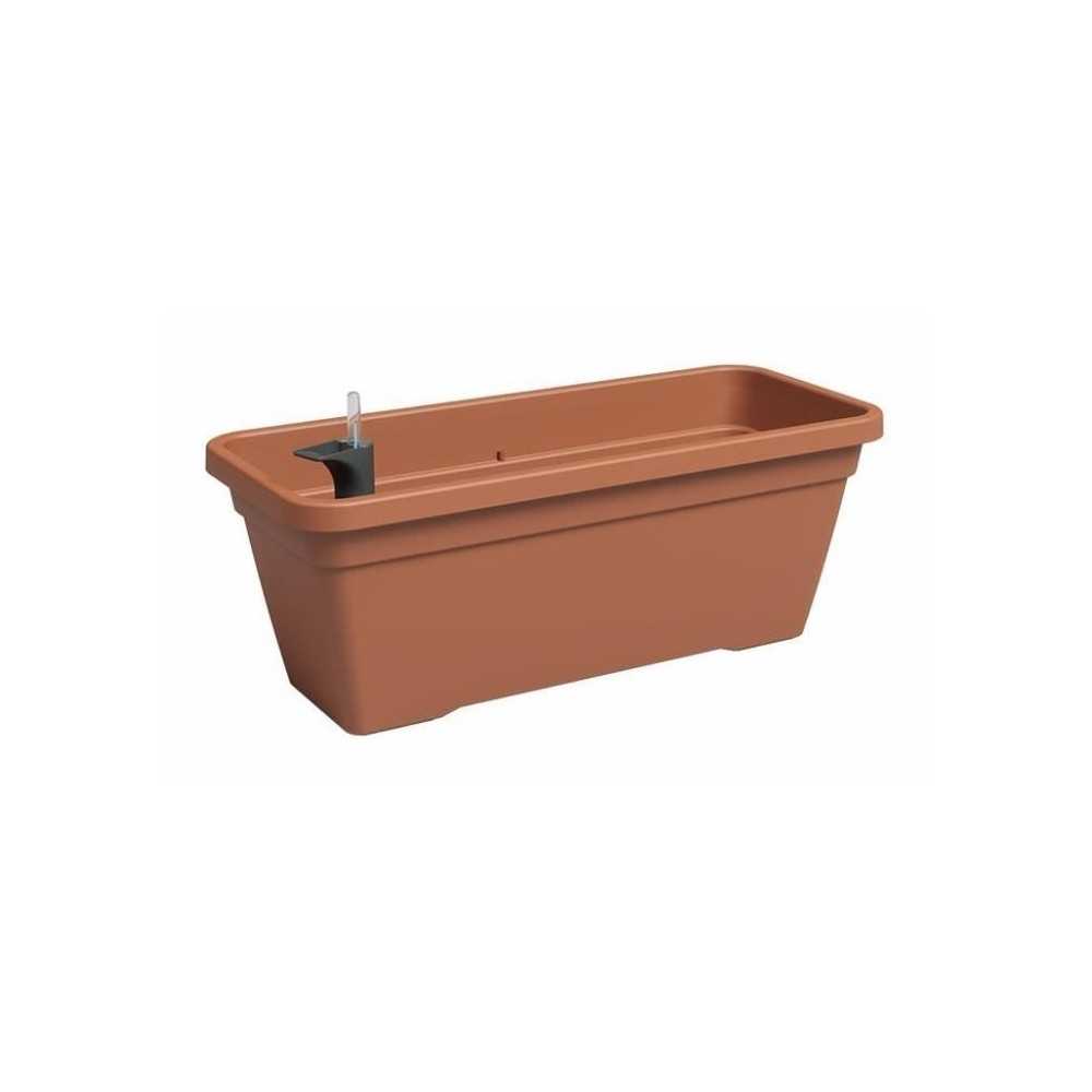 Jardiniere - Plastique - Terre cuite - Rectangulaire - L57,9 x P24,3 x