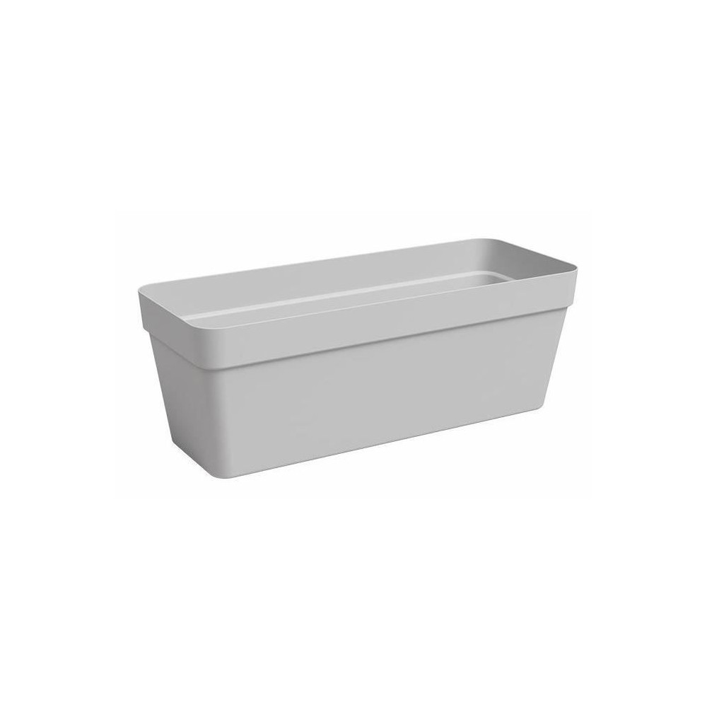 Jardiniere - Plastique - Gris clair - Rectangulaire - L49,9 x P20 x H1