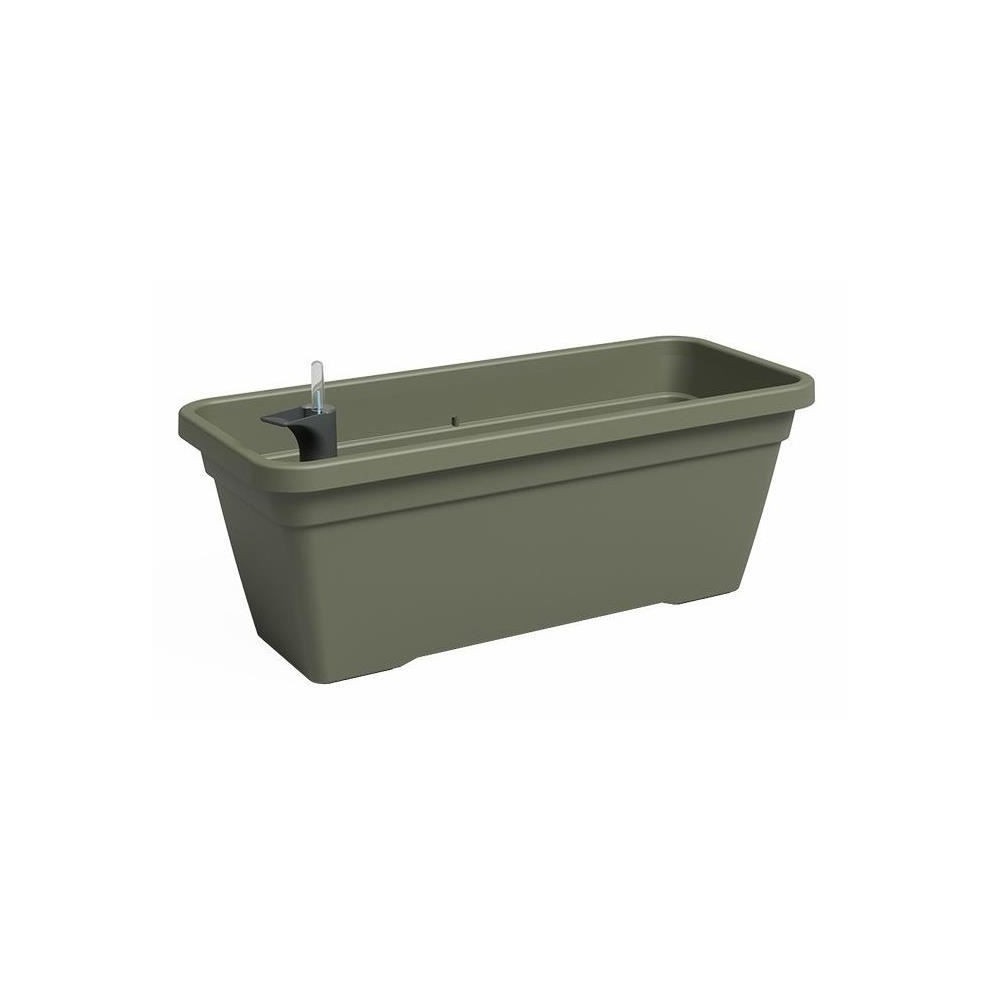 Jardiniere - Plastique - Vert sec - Rectangulaire - L57,9 x P24,3 x H2