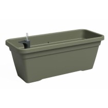 Jardiniere - Plastique - Vert sec - Rectangulaire - L77,9 x P24 x H22c