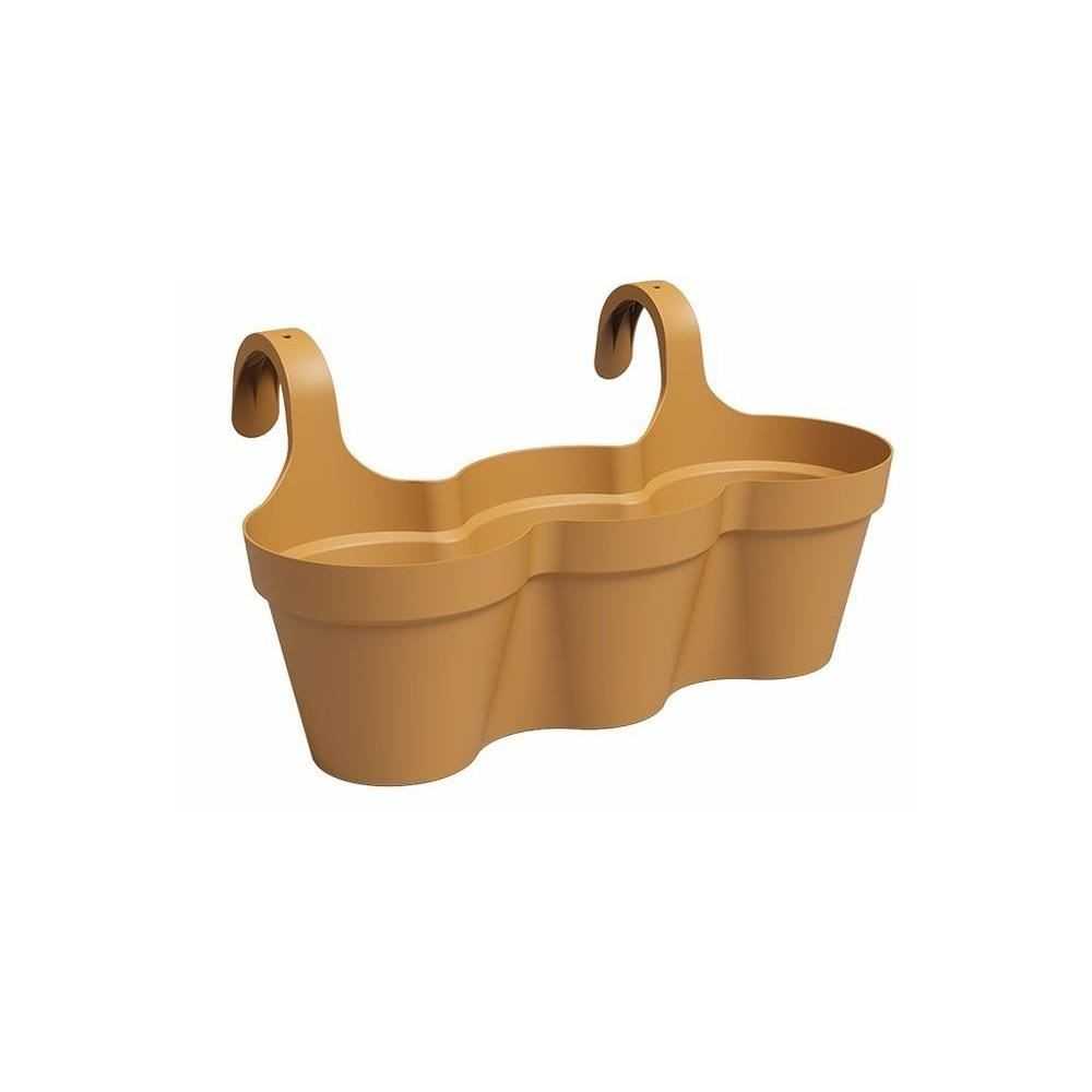 Pot ARTEVASI - CAPRI TRIPLE - Balcon - Jaune miel - L54 x P30,5 x H28