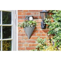 Fixation Murale - Faux rotin - Ardoise - 35cm - SMART GARDEN