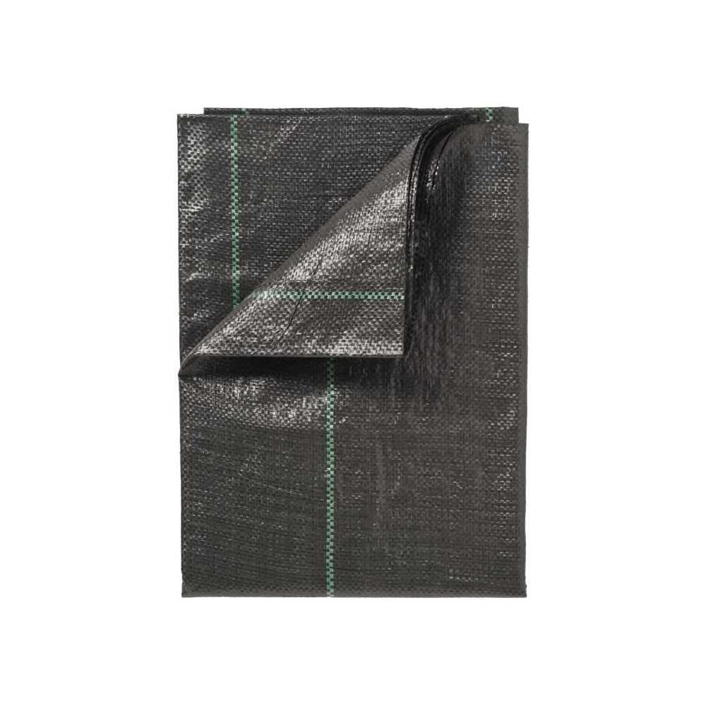 Toile de paillage paysages - NATURE - 100 g/m² - 2 x 10 m - noir - pe