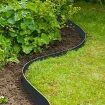 Bordure de jardin en PE noir - Nature - Bordure de jardin - 7,5cm x 10