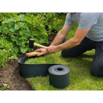 Bordure de jardin en PE noir - Nature - Bordure de jardin - 7,5cm x 10