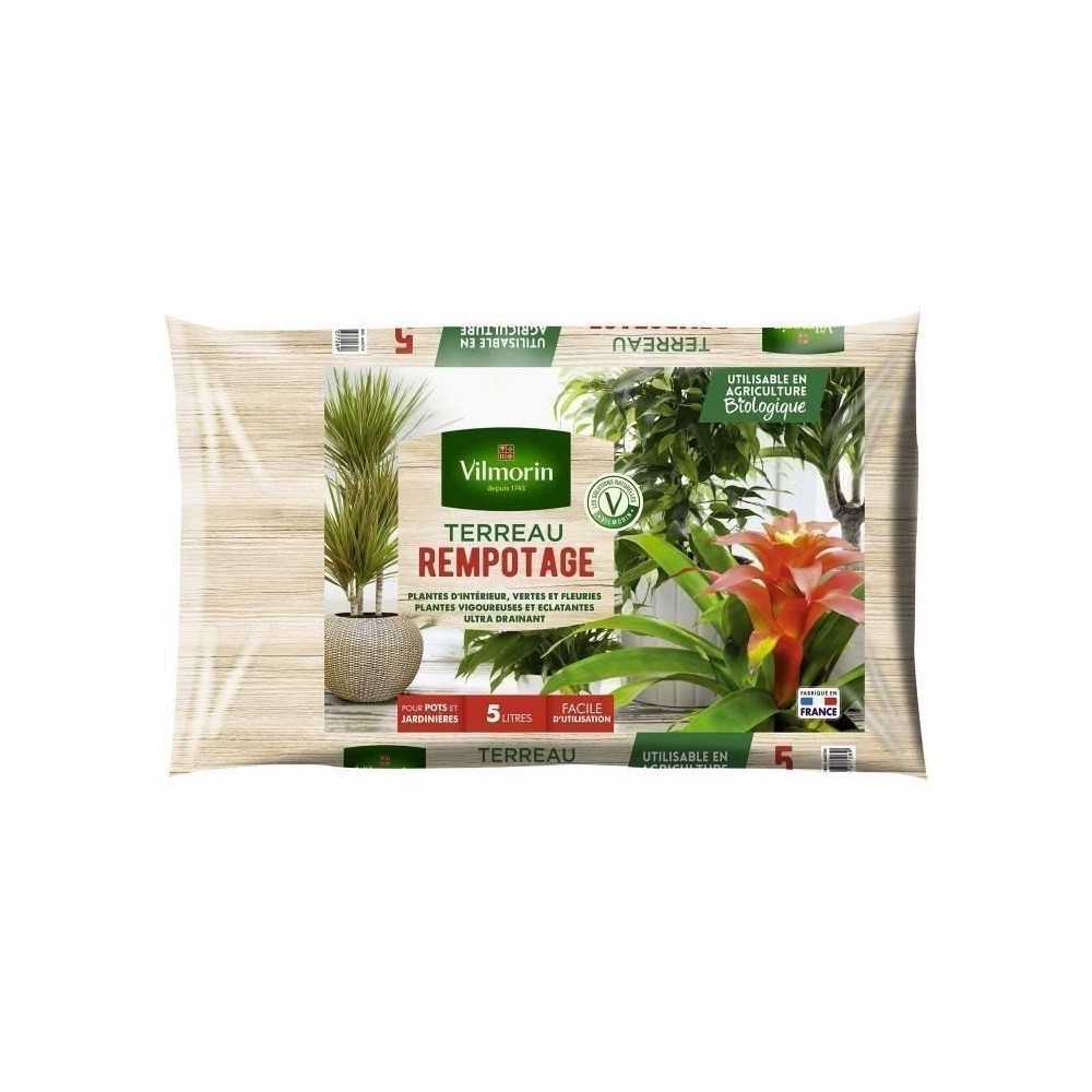 VILMORIN Terreau rempotage plante d'intérieur 5 L