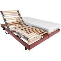 Ensemble relaxation matelas + sommiers électriques 2x90x200 - Mousse