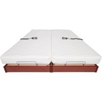 Ensemble relaxation matelas + sommiers électriques 2x90x200 - Mousse