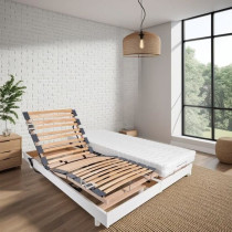 Ensemble relaxation matelas + sommiers électriques 2x70x190 - Mousse