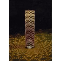 Lampe solaire - GARDEN ID Colonne - Or-Noir Ø20 H60 cm - 6 a 8h lumie