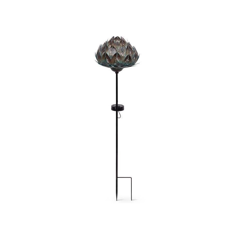 Borne Solaire - GARDEN ID Chou - 14 x 45 cm - Autonomie 6-8h - Bouton