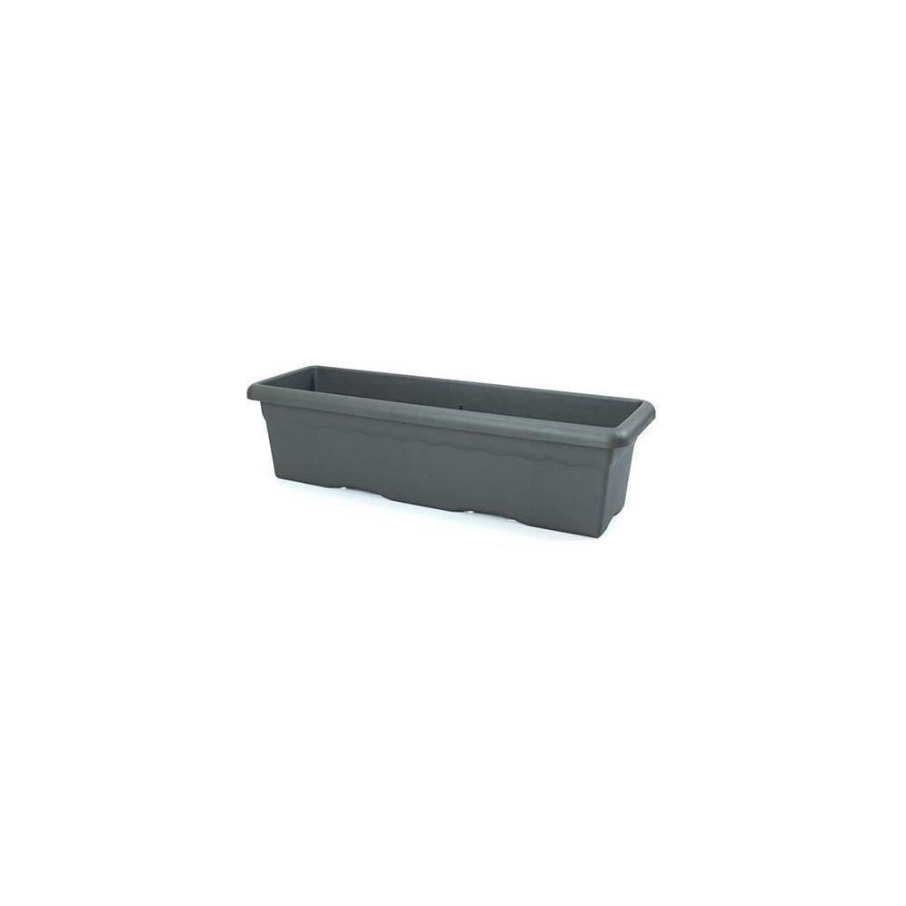 PLASTIKEN Jardiniere rectangulaire - 60 X 33 cm - Anthracite