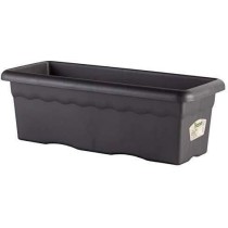 PLASTIKEN Jardiniere rectangulaire - 80 X 33 cm - Anthracite