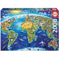 Puzzle Symboles du Monde 2000 pieces - EDUCA - Tableaux et peintures -