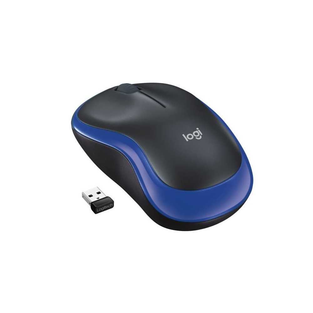 Souris sans fil - Logitech - M185 - Optique - Bleu