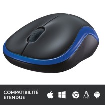 Souris sans fil - Logitech - M185 - Optique - Bleu