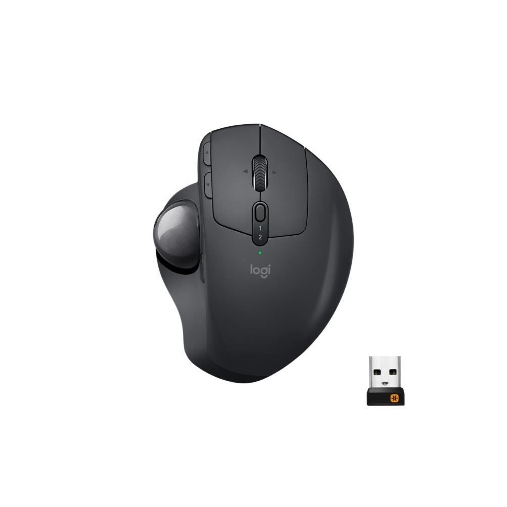 Souris ergonomique - Sans fil - Logitech - MX Ergo - Graphite