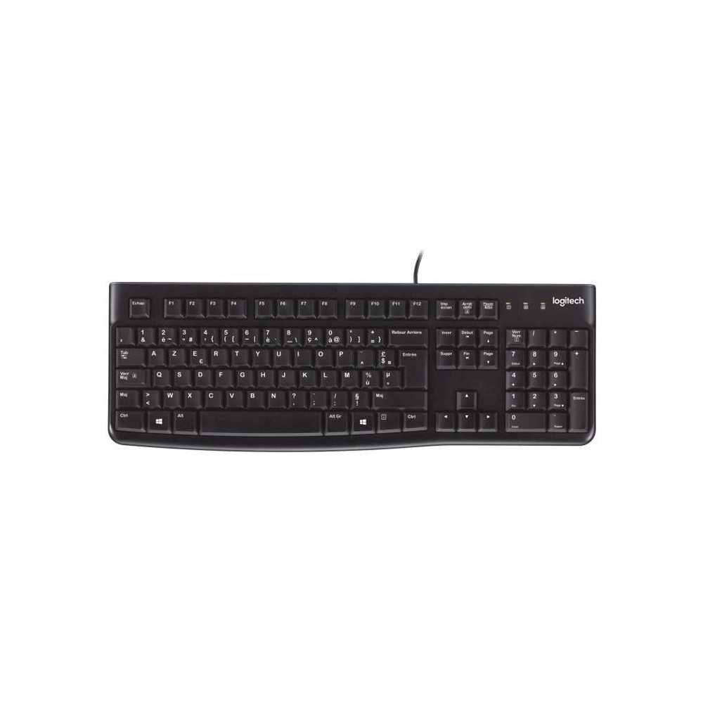 Clavier filaire - Logitech - K120 Business - AZERTY - Noir