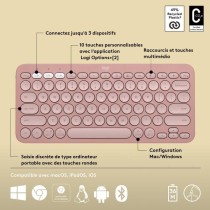 Clavier Logitech Pebble Keys 2 K380s clavier sans fil Bluetooth multid