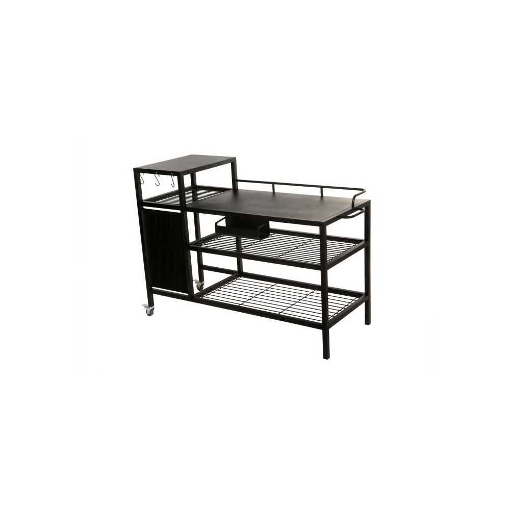 Chariot pour Plancha - BRASERO - OUTDOOR KITCHEN - Métal - Noir - 128